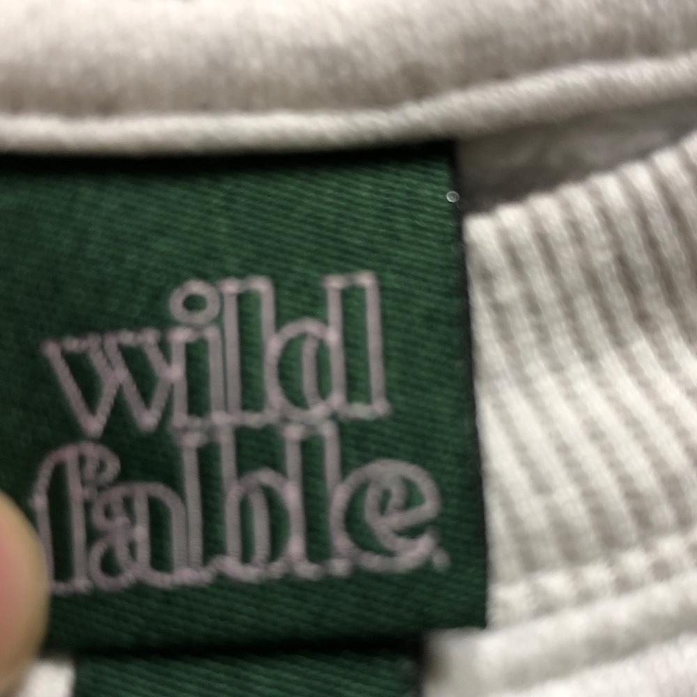Wild Fable  Crewneck Sweatshirt via - Light Gray - Picture 2 of 3